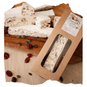 Cranberry Pumpkin Seed Handcrafted Nougat