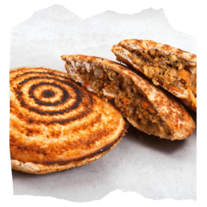 Lightly Curried Mince Jaffles (3)