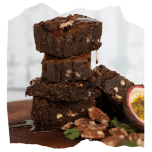 Fudgy Pecan Dark Chocolate Brownies (6)